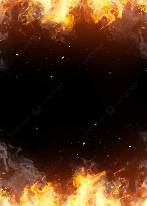 Realistic Orange Flame Fire Background Wallpaper Image For Free