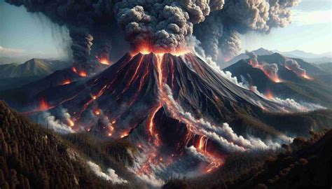 Devastating Volcanic Eruption A Cataclysmic Event Wipes Out A Population