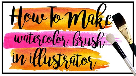 Learn how to paint leaves and how to work and paint with brushes. How to make watercolor brush in illustrator - YouTube