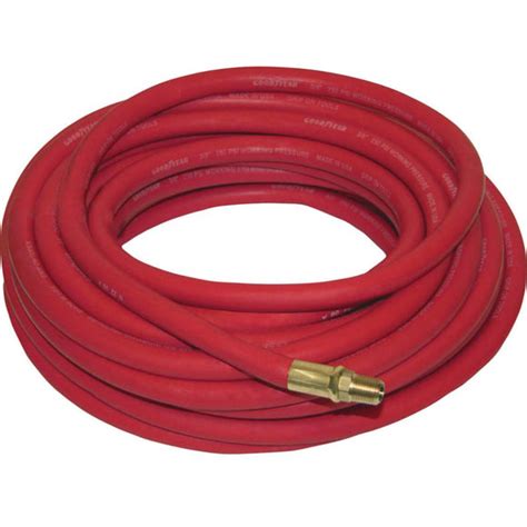 Continental Rubber 498304 Red Air Hose 12x50 With 38 Npt Male End