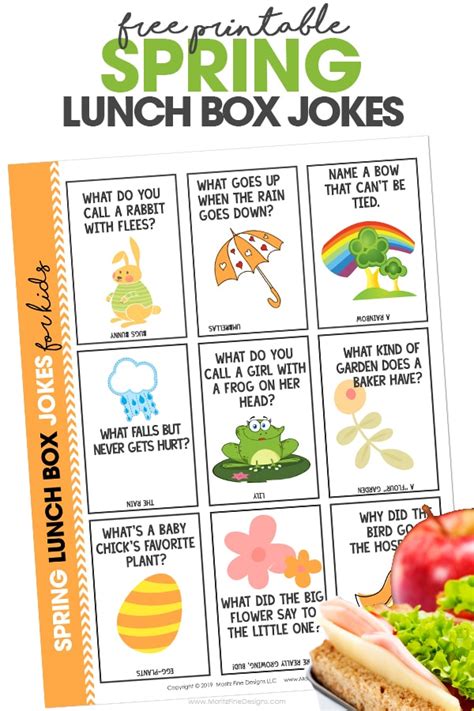 Spring Lunchbox Jokes Free Printable Download