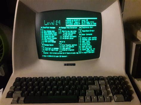Old Terminal Connected To My Pi Emulating A Modem Raspberrypi