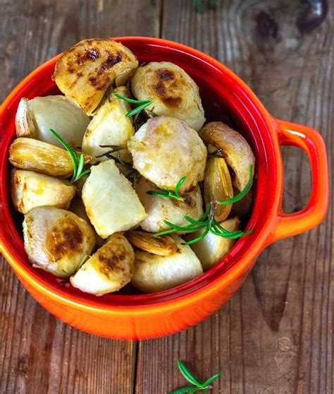 Roasted Turnips With Garlic Healthier Steps
