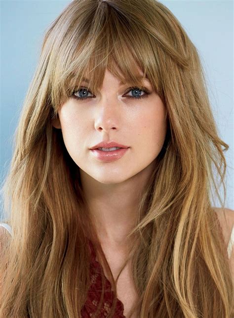 Taylor Swift Long Hair With Bangs