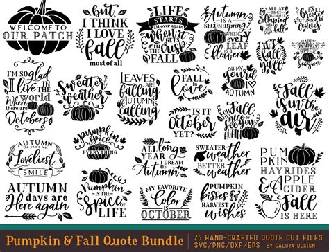 Free Pumpkin Quote Svg Png Eps And Dxf By Caluya Design