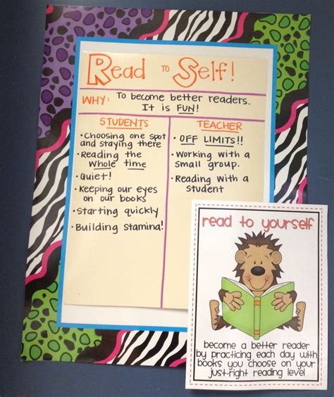 Read To Self Daily 5 Anchor Chart Read To Self Reading Ideas