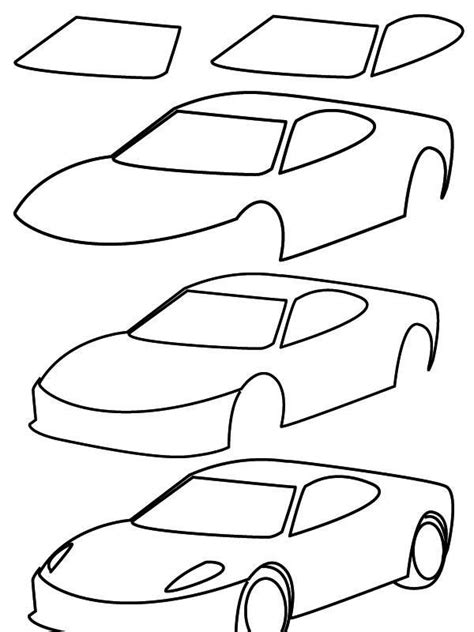15 Best New Drawings Of Cars Easy Step By Step Mindy P Garza