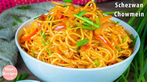 Its red colored and also the preparation is szechuan chicken includes breaded chicken pieces tossed in the hot and spicy and tasty gravy. Schezwan Chowmein Recipe In Hindi | Schezwan Noodles ...