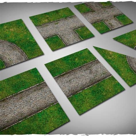 Terrain Tiles Set Cobblestone Road Deepcut Studio