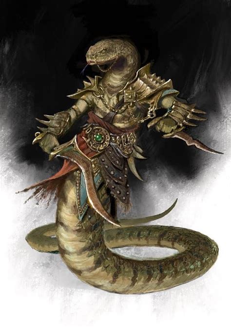“yuan Ti Warrior” Artist Andrea Piparo Dungeons And Dragons