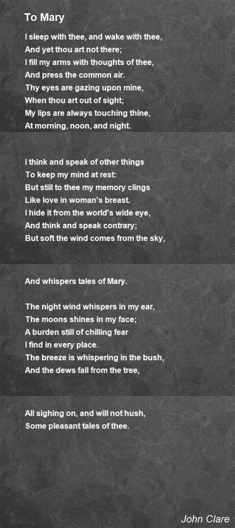 Mary Poems