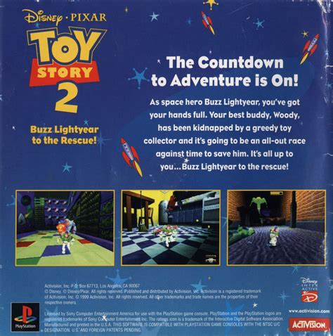 Disney Pixar Toy Story 2 Buzz Lightyear To The Rescue Psx Cover