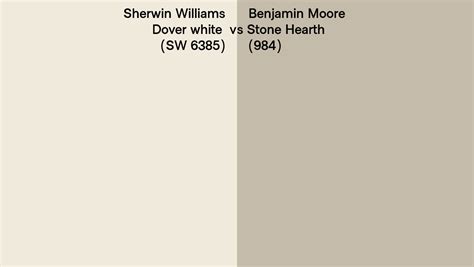 Sherwin Williams Dover White Sw 6385 Vs Benjamin Moore Stone Hearth