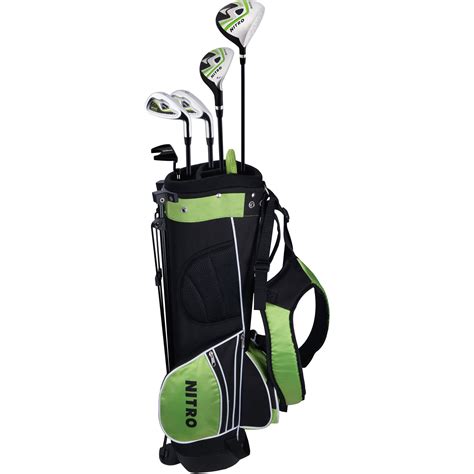 Nitro Crossfire Junior Golf Set Blackgreen