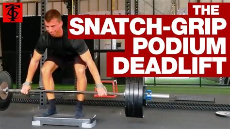 The Snatch Grip Podium Deadlift Youtube