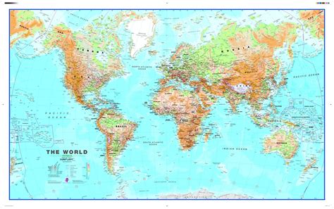 World Map Physical Wall Chart Paper Print Maps Large World Map Poster Porn Sex Picture