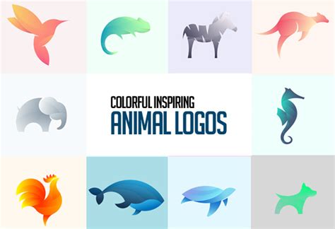 Colorful Illustrated Animal Logos Logos Graphic Design Junction