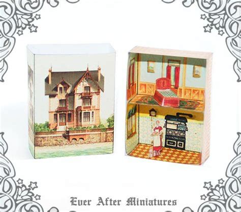 Vintage Matchbox Miniature Dollhouse Kit 3 Diy Miniature Doll House