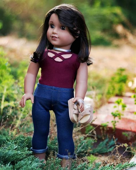 American Girl Doll Luciana Vega Modeling An Outfit Doll Clothes