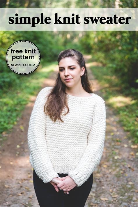 It's a great knitting pattern for more experienced knitters, made on chunky 15mm knitting needles and finished with 10mm circulars this lad knitting pattern is instantly downloadable and you can then raid that yarn stash and get knitting! Beginner Knit Garter Stitch Sweater - Free Pattern | Easy ...