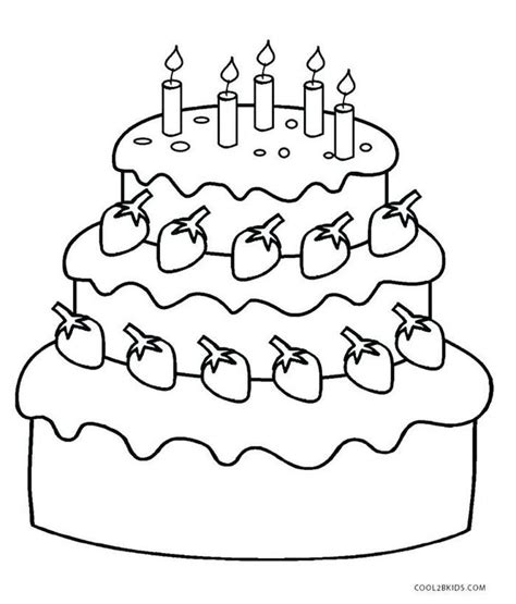 Best birthday cake coloring page from free printable birthday cake coloring pages for kids. Birthday Cake Coloring Pages Preschool. Cakes are snacks ...