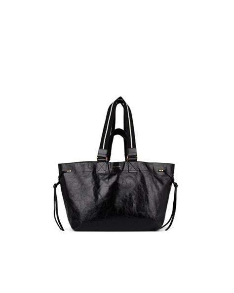 Isabel Marant Wardy Leather Shopper Tote Bag In Black Lyst