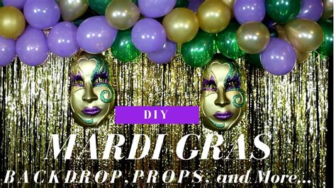 Gift idea, decor mardi gras. DIY | Mardi Gras Party Decorations | Mardi Gras Backdrop ...