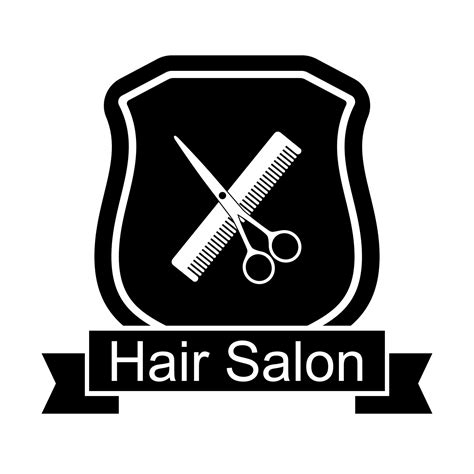 Hair Salon Logo With Scissors And Combs Vector Art At Vecteezy