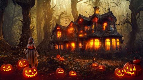 Spooky Halloween Ambience Haunted Witch House 🎃 Dark Spooky Autumn