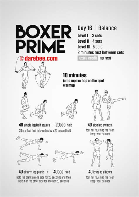 1) boxing kills your legs. Boxer Prime: 30-Day Fitness Program | Boxer workout, Home ...