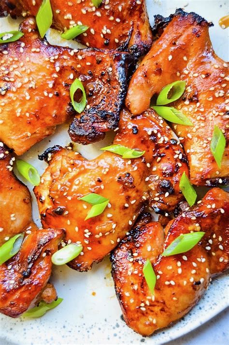 Asian Glazed Chicken Thighs Kays Clean Eats Easy And Delicious