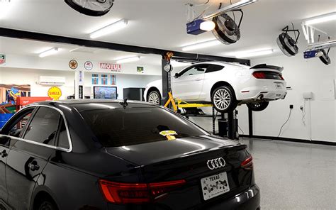 You may need a high lift conversion for your door so it opens at a higher level within your garage. Low Ceiling Height Car Lift | Shelly Lighting