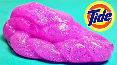 Diy Pink Glitter Tide Slime Only 2 Ingredients Glue Laundry