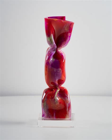 Wrapping Bonbon Smocky Fuchsia By Laurence Jenkell 2021 Sculpture Artsper