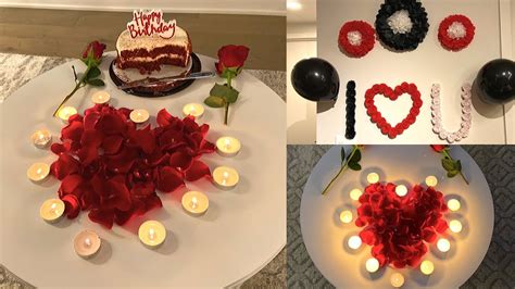 Find a special gift for your present for him. Romantic Birthday Decoration Ideas at Home | Surprise ...