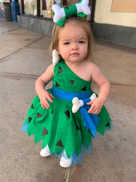 Pebbles Inspired Tutu Dress Flintstones Inspired Costume Etsy