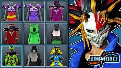 Jump Force All Costumes And Accessories For Male Female Cac Gameplay