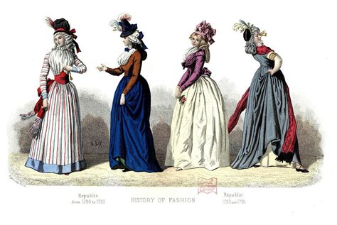French Fashion Plate 1790 1794 A Photo On Flickriver