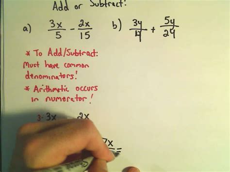 Learn the definition of 'in addition to that'. Fractions: Adding and Subtracting Fractions with Unlike ...