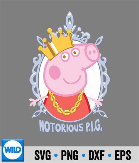 Pig Svg Notorious Pig Vintage Svg Wildsvg