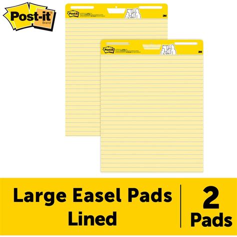 Post It® Self Stick Easel Pads With Faint Rule Easel Pads 3m