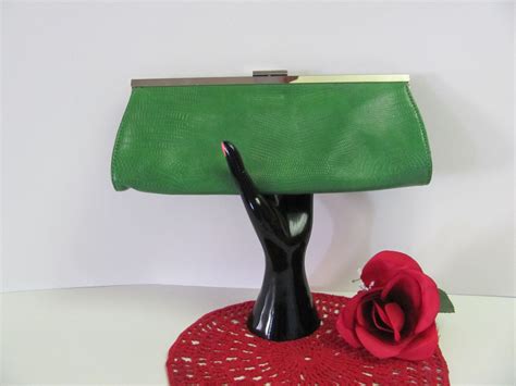 Vintage Green Clutch Christmas Green Clutch Purse With Etsy Green
