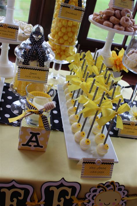 These bumble bee baby shower decoration ideas will really make the theme bloom: Sweet Simplicity Bakery — Bumblebee Themed Baby Shower ...