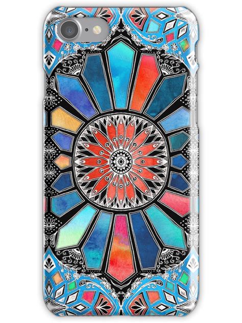 Iridescent Watercolor Brights On Black Iphone Case By Micklyn White