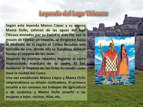 Entre Mitos Y Leyendas Del Perú Mitología Inca