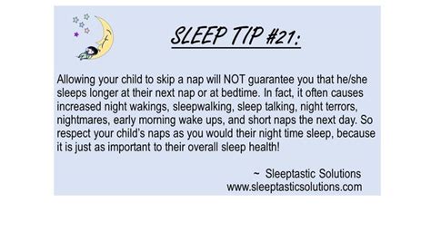 Sleep Tip 21 Skipping Naps Sleep Talking Night Terror Sleep Walking