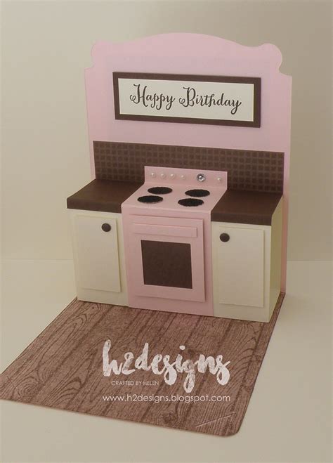 H2 Designs Cupcake Oven And Pop Up Kitchen Card