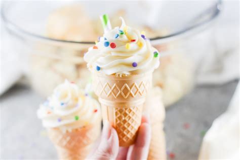 Rainbow Sprinkled Ice Cream Cone Cupcakes Recipe