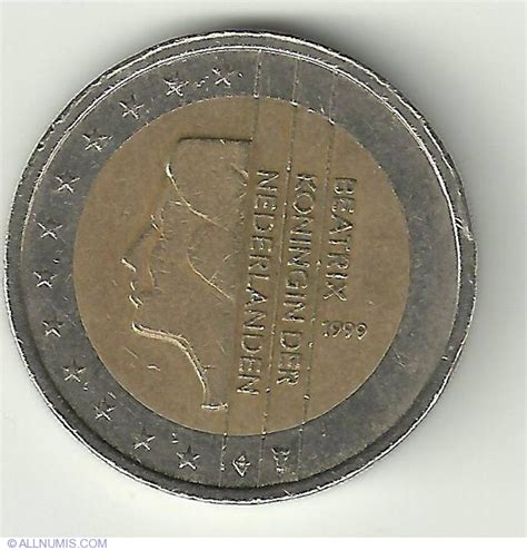 2 Euro 1999 Beatrix Euro 1999 2013 Olanda Monedă 15263