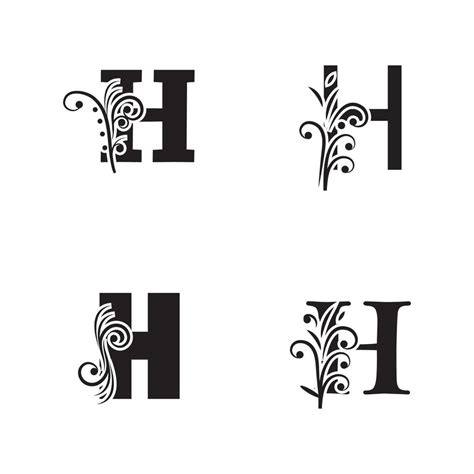 Letter H Logo Icon Vector Design Template 4940369 Vector Art At Vecteezy